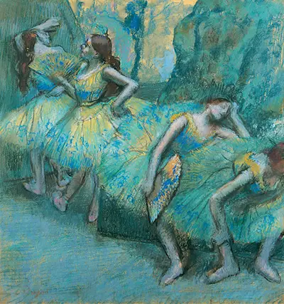 Ballet Dancers in the Wings Edgar Degas